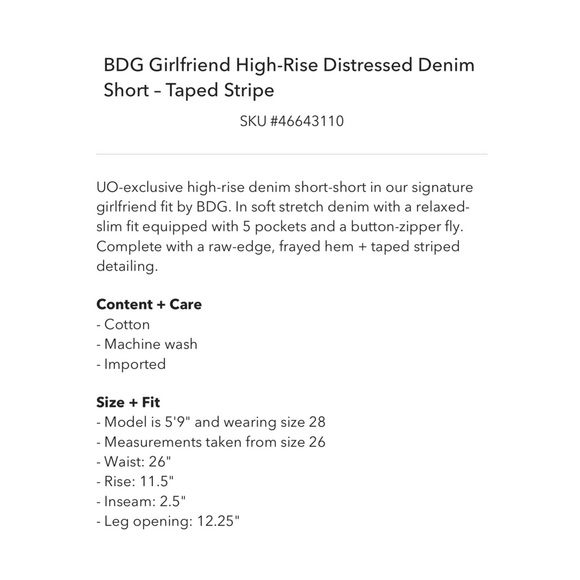 Urban Outfitters // BDG Girlfriend High Rise Shorts🌛 - Picture 5 of 13